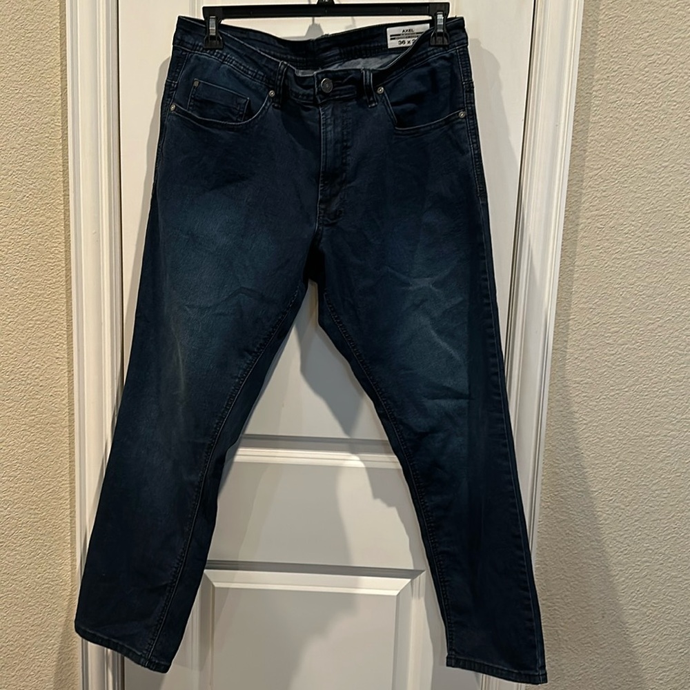 EUC Buffalo David Bitton Jeans Axel 36x29 Slim Stretch Dark